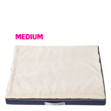 Lavish Pets Memory Foam Bed White (M), CS2022000372, cat Bed  / Cushion, Lavish, cat Housing Needs, catsmart, Housing Needs, Bed  / Cushion